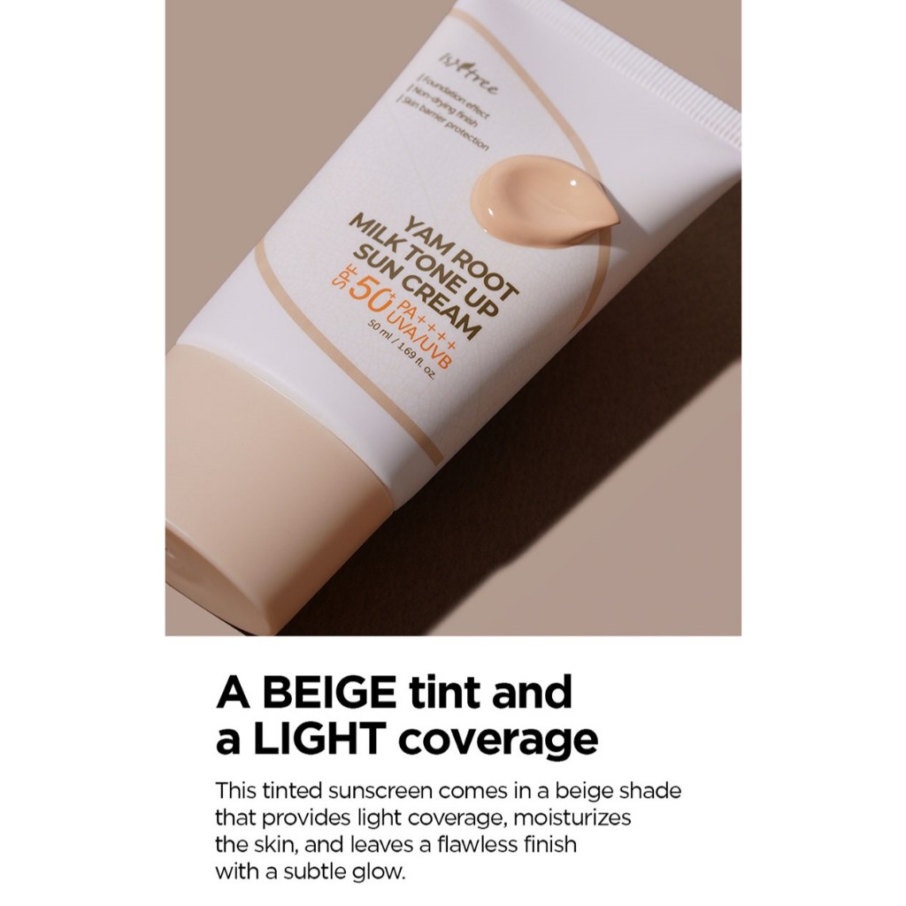 ISNTREE Kem Chống Nắng Chứa hyaluronic acid 50ml / yam Sữa Rễ 50ml