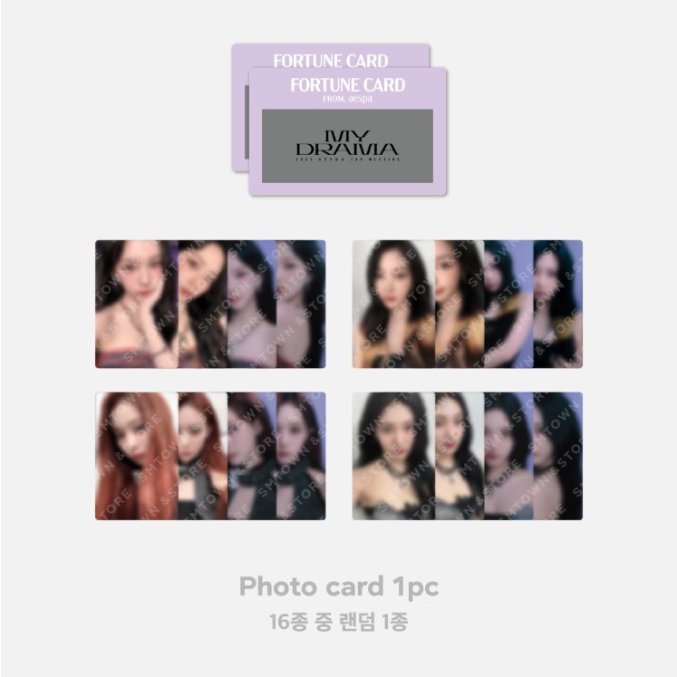 2023 aespa FAN MEETING  FORTUNE SCRATCH CARD SET