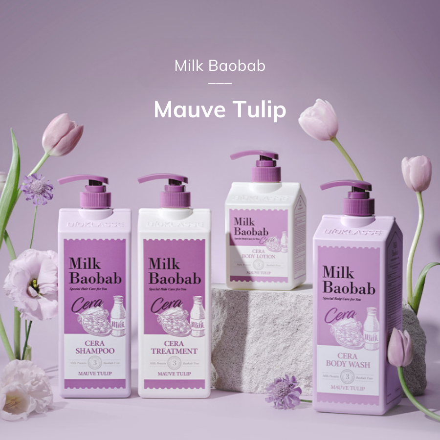 Sữa tắm, dầu gội/ dầu xả dưỡng ẩm hương nước hoa Milk Baobab Cera 1200ml