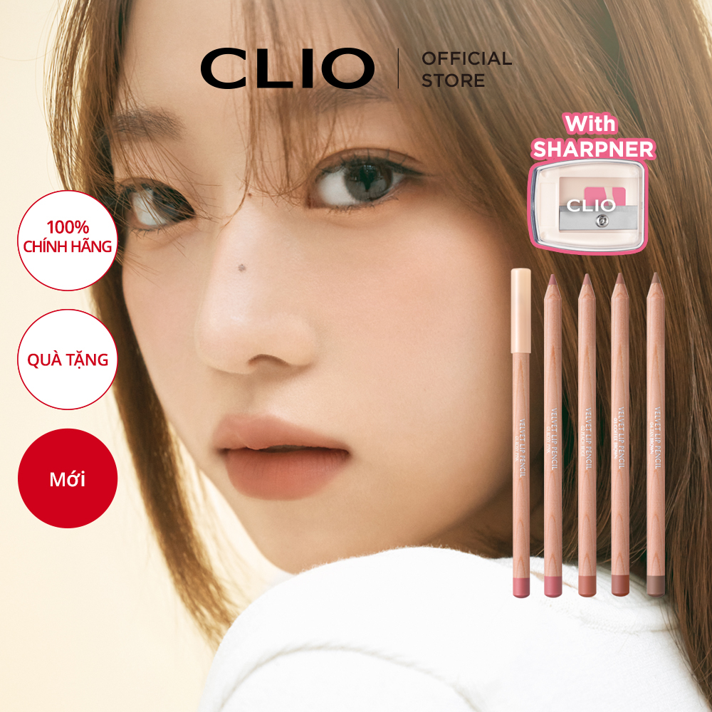 [clio] Chì Kẻ Viền Môi Nhung Có Đồ Gọt 1ea) 1.45g | Bút Kẻ Viền Môi Chất Lượng Cao