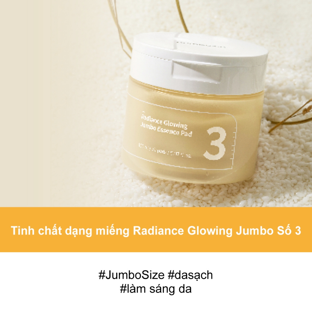 Tinh chất dạng miếng numbuzin No.3 Radiance Glowing Jumbo Essence Pad 150ml