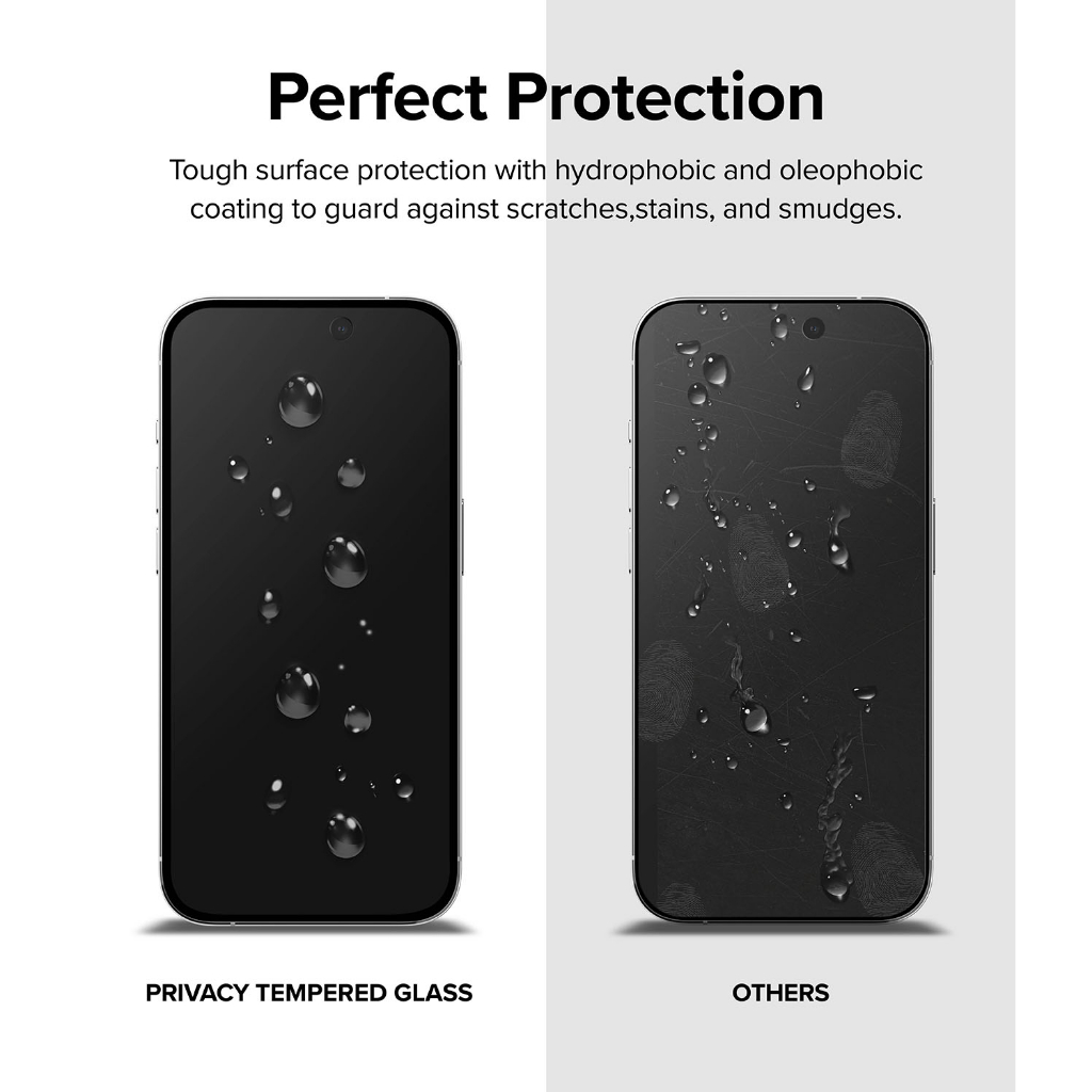 Ringke Kính Cường Lực Bảo Vệ Màn Hình Chống Nhìn Trộm Cho iPhone 15 Pro Max 15 Pro