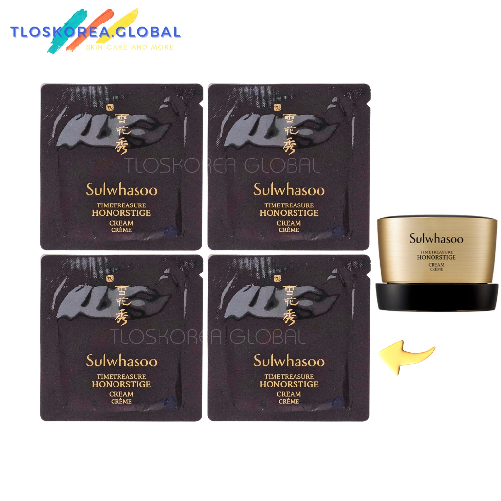 5 gói Kem dưỡng linh chi đen nhân sâm quý Sulwhasoo Timetreasure Honorstige Honorstige 1ml