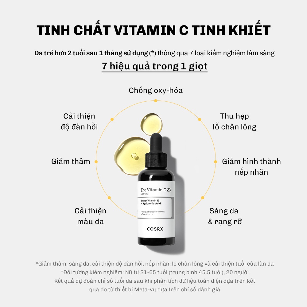 [COSRX OFFICIAL] Set serum ngày & đêm - RX Serum Niacinamiude 15 20ml + Serum Vitamin C23 20gr - Ngừa mụn, giảm nhờn và sáng da toàn diện