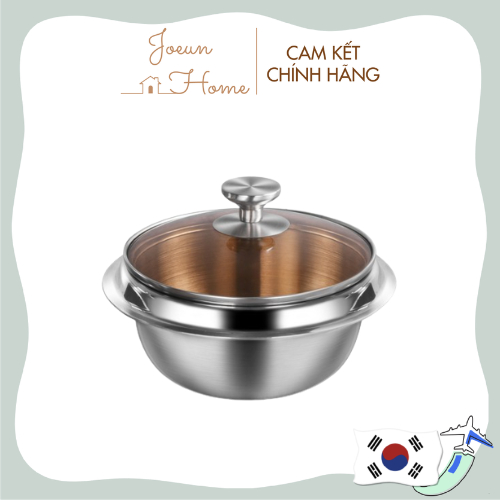 Nồi đáy từ 3 lớp làm từ thép không gỉ 20cm Gasamot