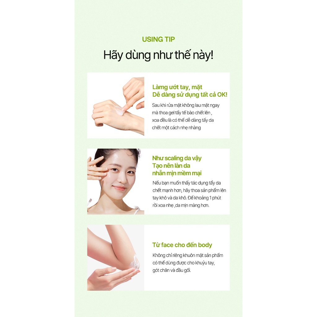 Peeling Gel cho da mặt tinh chất Quýt xanh Vita Shine trị nám se khít chân lông Bergamo 150ml