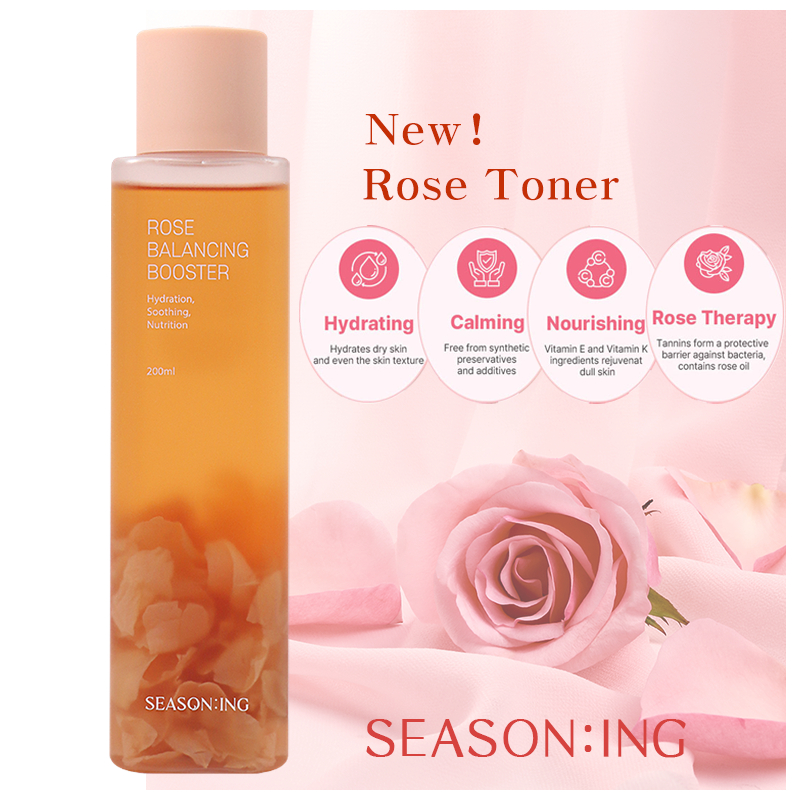 Nước hoa hồng với cánh hoa hồng thật,Dưỡng ẩm,Làm dịu,Dinh dưỡng,Tăng cường cân bằng hoa hồng rose toner
