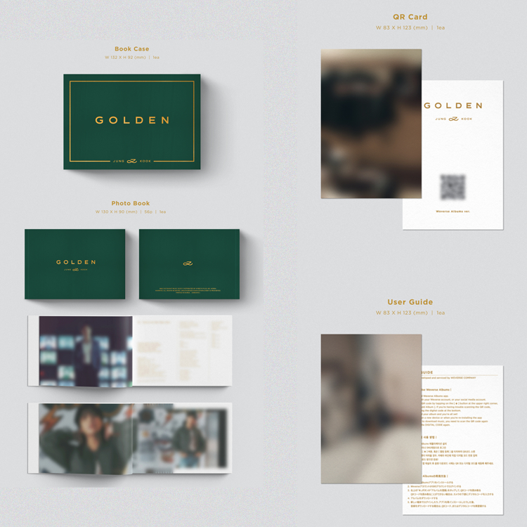 Album đầu tay trọn bộ Hybe Labels BTS Jungkook GOLDEN