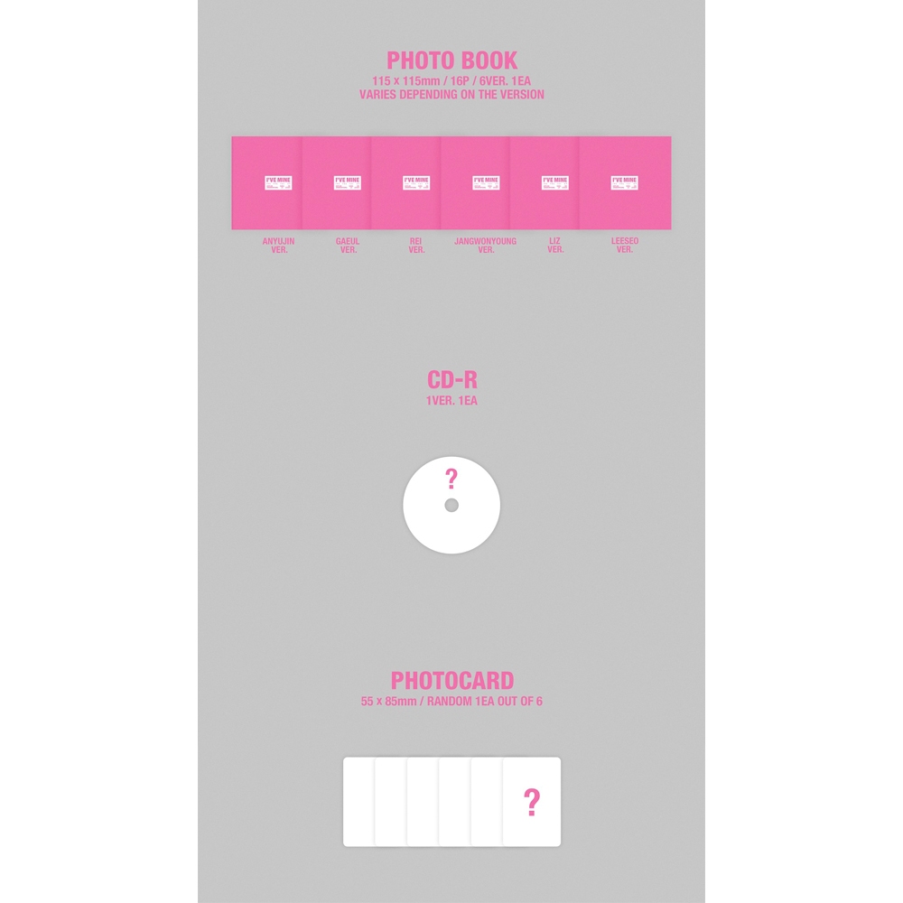 Sách ảnh Starship Entertainment Starship Pob Ive 1st Ep Album Ive Mine Digipack ver