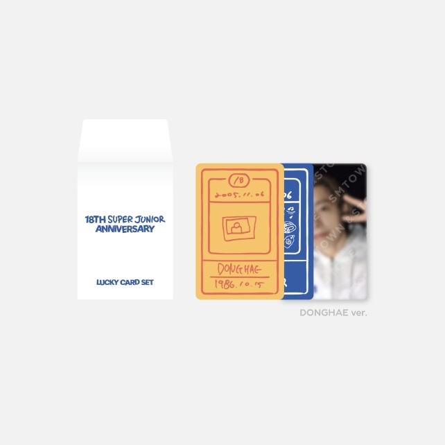 SUPER JUNIOR 18th Anniversary Lucky Card Set