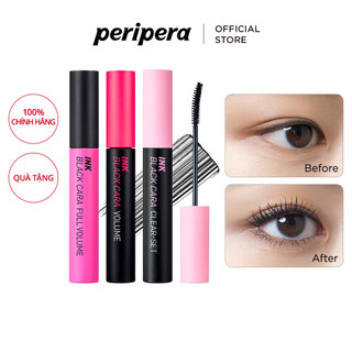 Mascara PERIPERA màu đen cong lâu chống nước 7g
