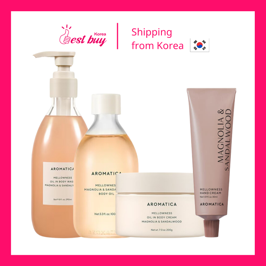 Bộ chăm sóc da săn chắc Aromatica Mellowness Oil in Body Cream Magnolia & Sandalwood