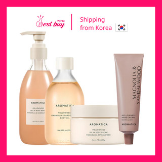 Bộ chăm sóc da săn chắc Aromatica Mellowness Oil in Body Cream Magnolia & Sandalwood