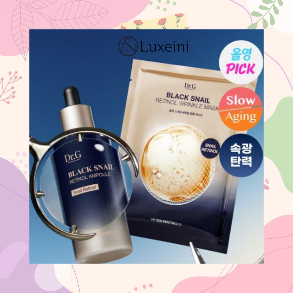 Dr.G Black Snail Retinol Ampoule 50ml Đặc biệt (+ 1 Gói Mặt nạ nhăn)
