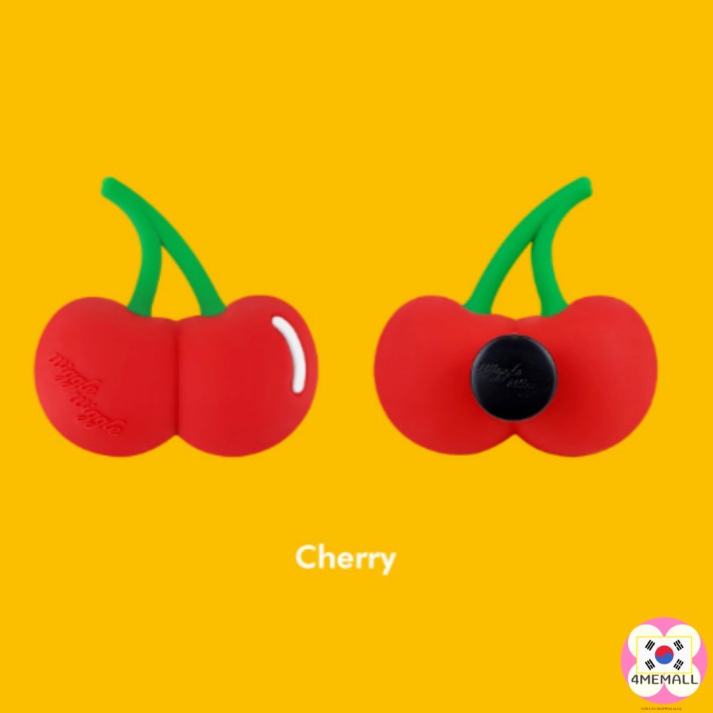 Wiggle Bộ 3 Miếng Chặn Bằng silicone Chống Chảy Xệ Hình Mặt Cười we love we love, cherry Trang Trí Giày jibbits