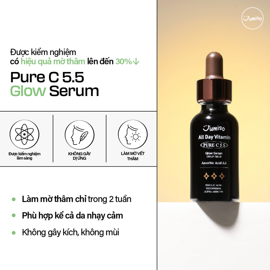 Serum làm mờ thâm Jumiso All Day Vitamin Pure C 5.5 30ml