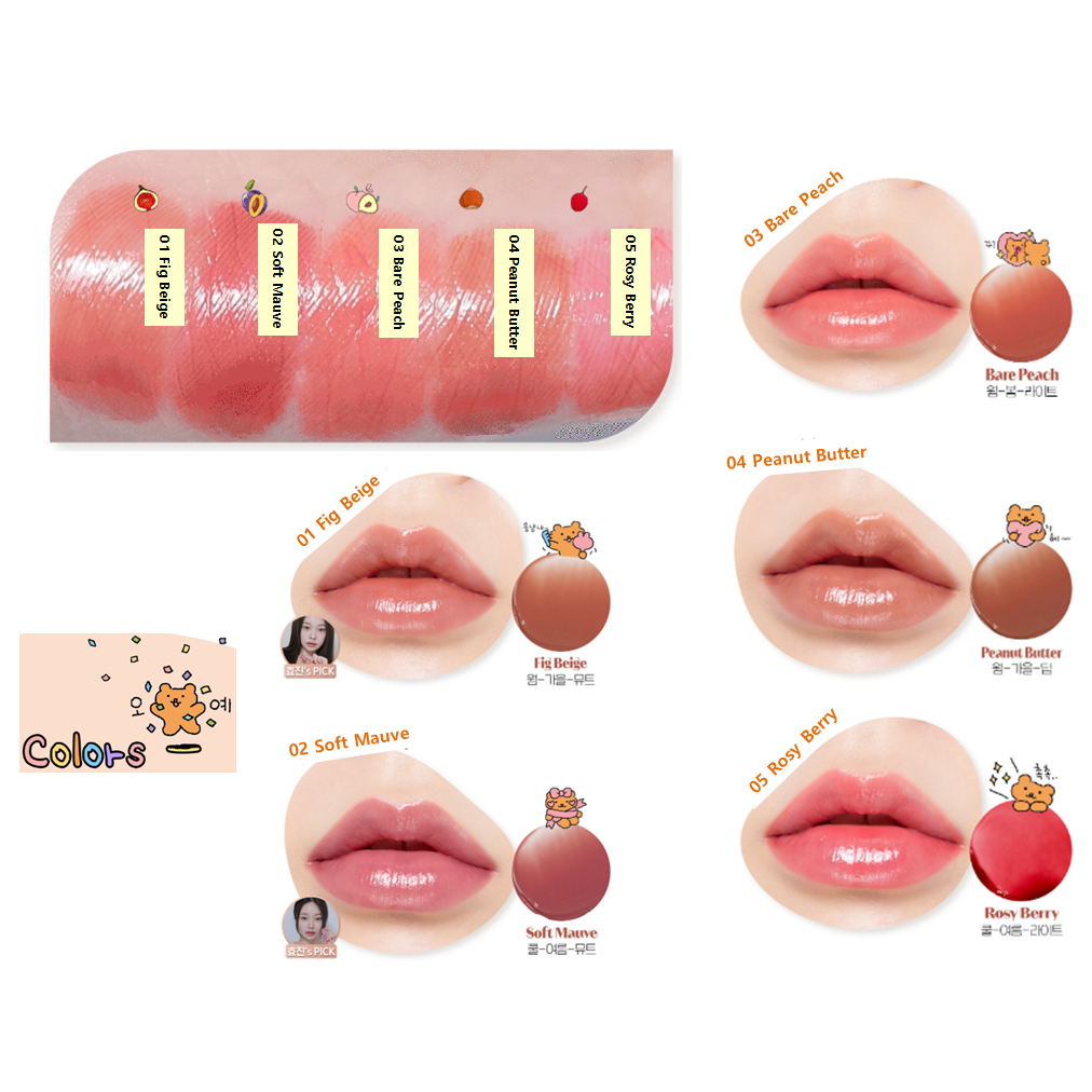 Son Dưỡng etude x bearkku Trọng Lượng 2.3g