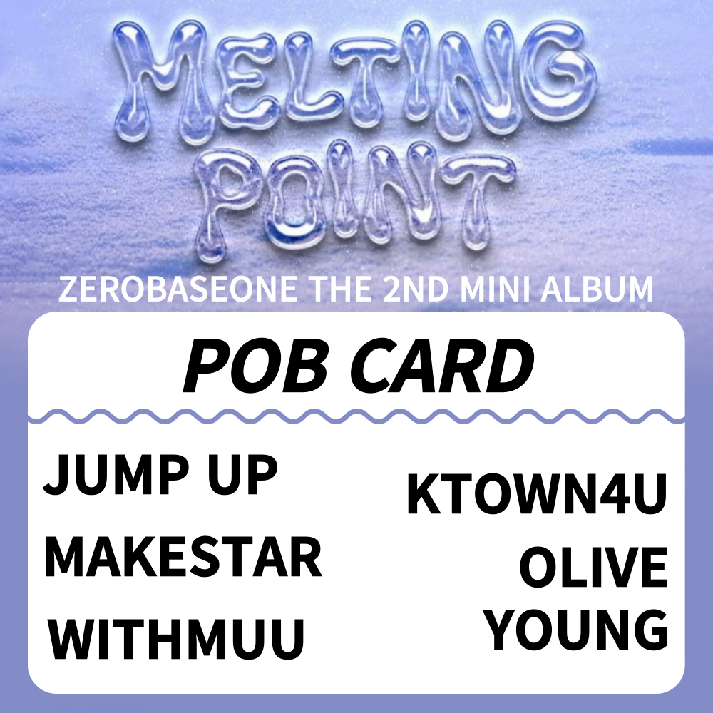 ZEROBASEONE ZB1 Album MELTING POINT Digipack POB PHOTOCARD