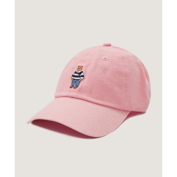 Mũ bóng chày nam nữ WHO.A.U WHACD1114A hình thêu gấu Steve trước sau