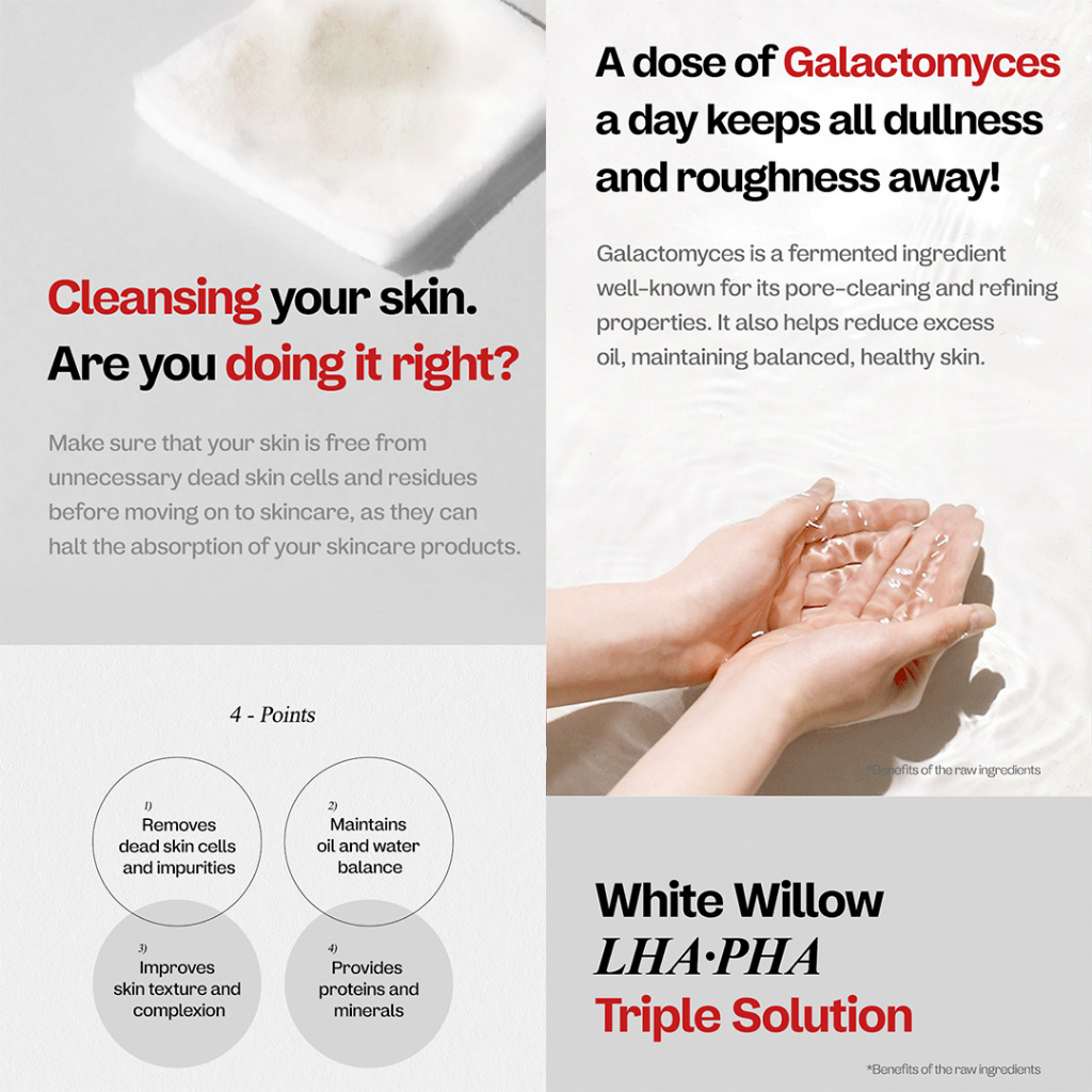MANYO  Galactomy Kem Dưỡng Da galactomy clearskin / Tinh Chất niacin Làm Sáng Nâng Cao / Tẩy Tế Bào Chết Nhẹ Nhàng