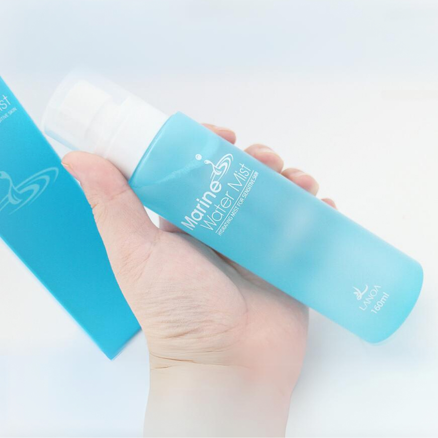 Xịt khoáng dưỡng ẩm, căng bóng da Lanoa Marine Water Mist 160ml
