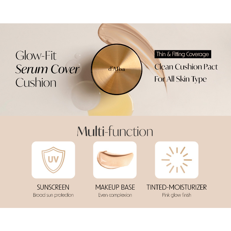 Đệm Bọc Trống Phát Sáng spf 50 + pa + + + + vegan 15g