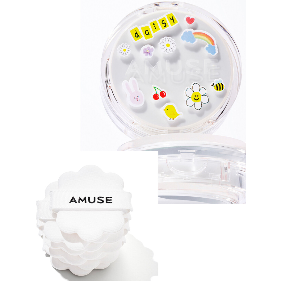 AMUSE DEW JELLY VEGAN CUSHION DAISY EDITION 15g*2