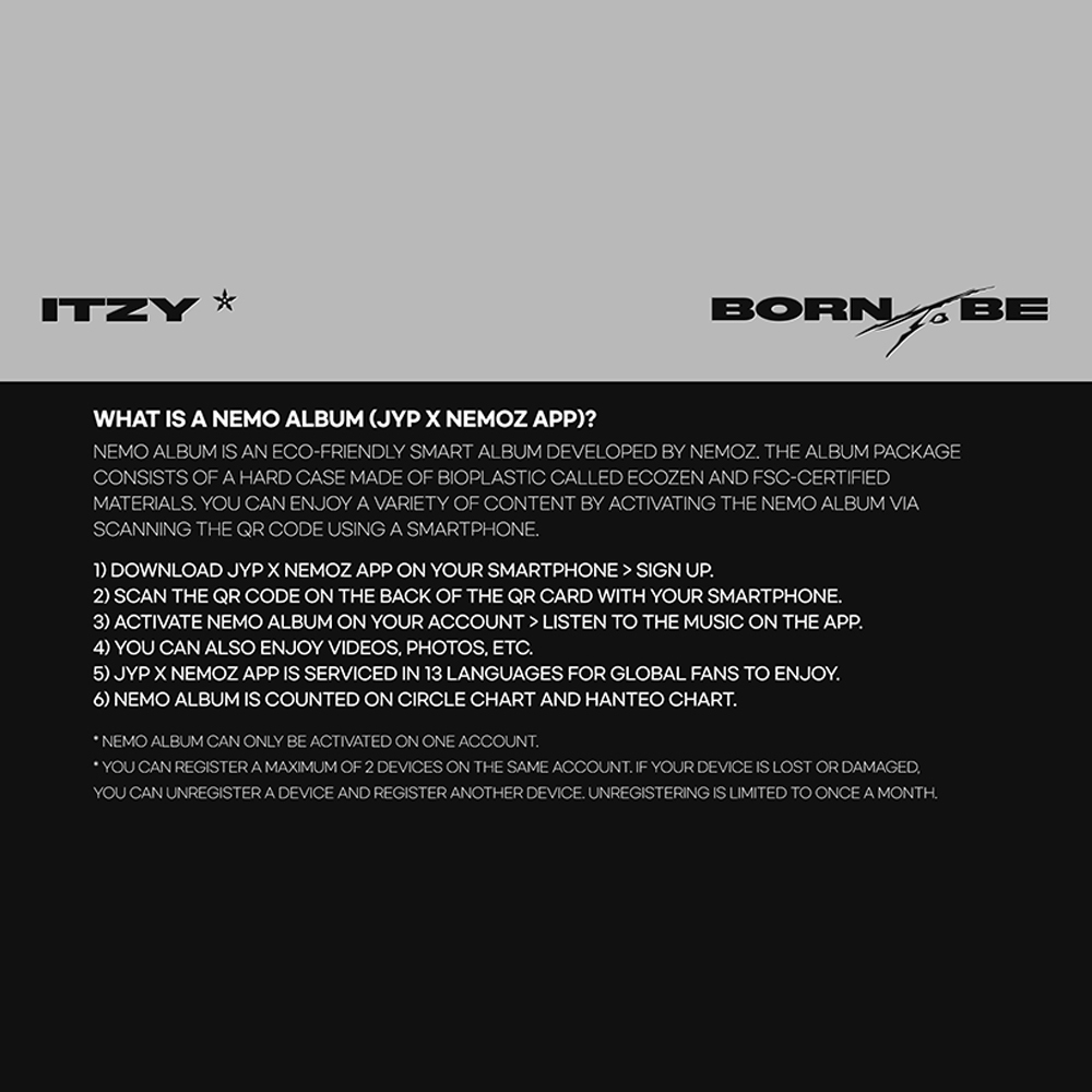 ITZY  - Born To Be_Platform Album_Nemo ver