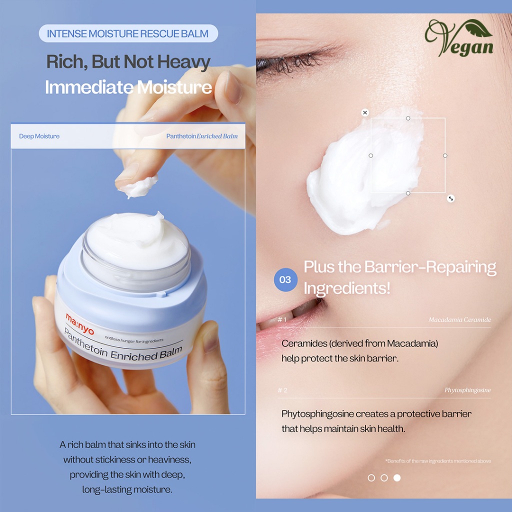 MANYO  Panthetoin Essence Toner / Cream / Enriched Balm Tinh Chất panthetoin / Kem / Kem Dưỡng Ẩm Sâu - Dưỡng Ẩm Sâu