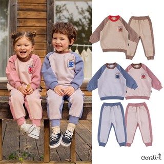 Cordi-i Bộ nỉ dày lóng lông thu đông cao cấp cho bé Toy Block OuterWear Set (23FW)-AJ132 Bộ quần áo thời trang bé trai bé gái chính hãng Cordi Hàn Quốc