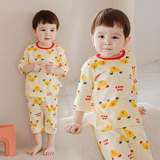 Cordi-i Bộ thun lửng cotton cao cấp cho bé Cheetha Three-quarter Pajamas (23SS)_CE236 chính hãng Cordi-i Hàn Quốc / Thời trang Xuân hè cho bé