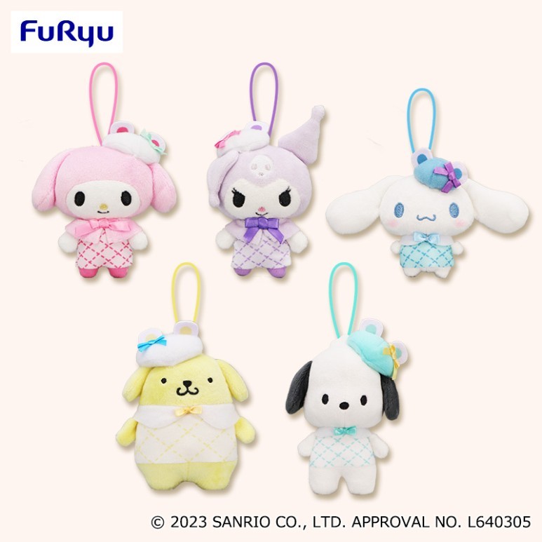 Hàng Có Sẵn / furyu sanrio Giá Đỡ Mô Hình Búp Bê Gấu Tuyết Trắng mini 5 Kiểu