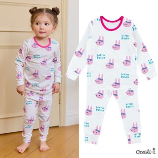 Cordi-i Bộ quần áo vải jacquard cao cấp thoáng mát cho bé Little Rabbit Single Spandex Baby Homewear (24SS)-AB254 Bộ quần áo thời trang bé trai bé gái chính hãng Cordi Hàn Quốc
