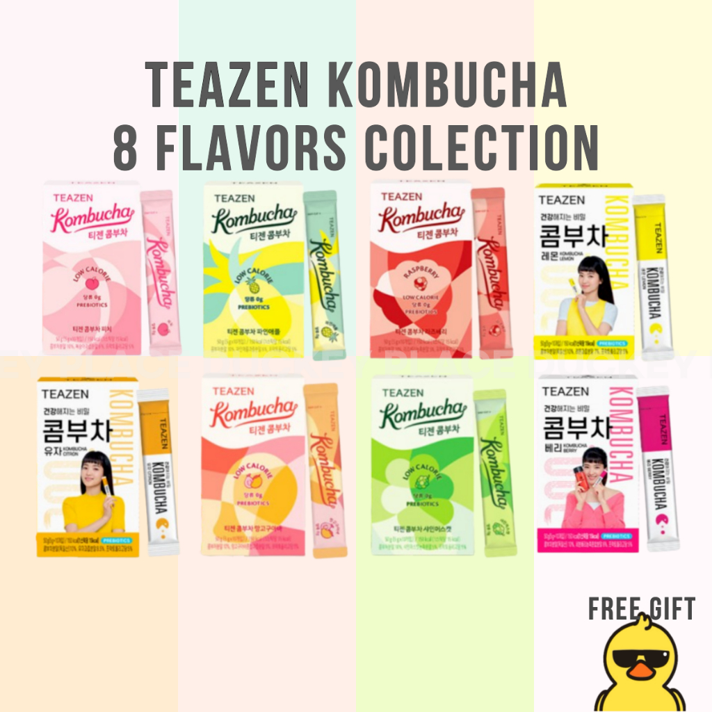 Bộ sưu tập Teazen Kombucha 8 vị Bột dính 10 vị