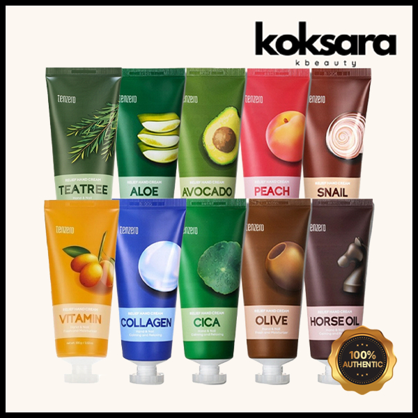 tenzero relief hand cream 100ml 10types