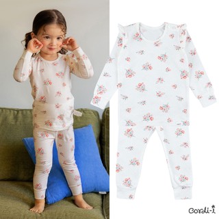  Cilin Single Spandex baby Homewear (24SS) -AB263 dành cho bé gái Bộ áo liền quần trẻ em
