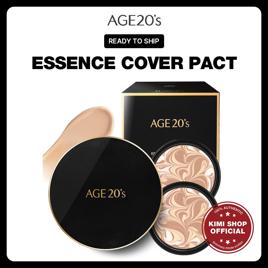 [Age 20 's Signature] Phấn Nền Che Phủ Tinh Chất Pact V Cushion / Vận Chuyển Từ Hàn Quốc