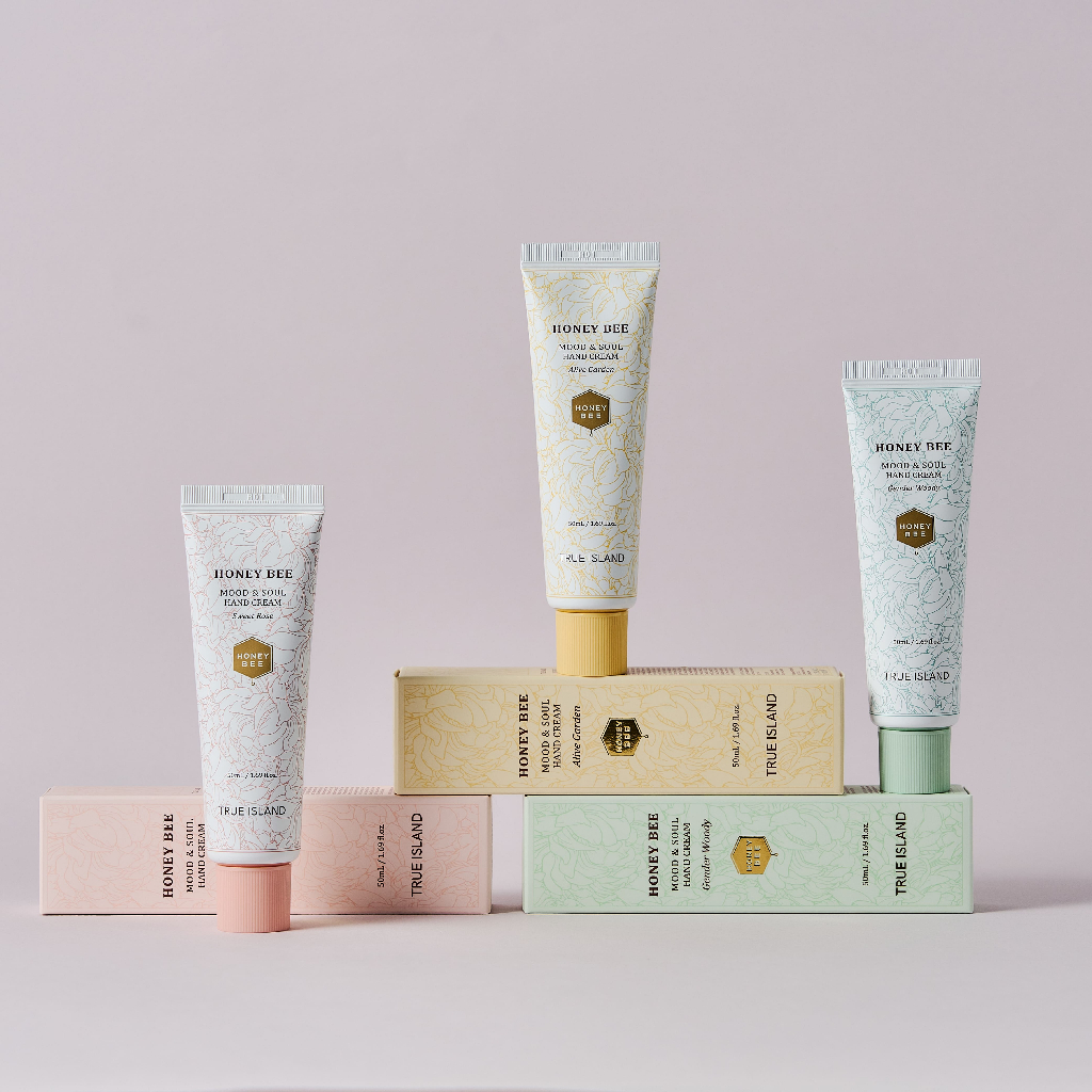 Kem dưỡng tay tâm trạng và tâm hồn True Island Honey Bee 50ml (Alive Garden, Sweet Rose and Gender W