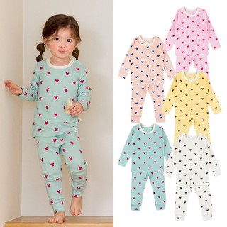 Cordi-i Bộ thun mỏng thoáng mát cho bé Mini Me Shirred Rib homewear 5 màu tùy chọn (24SS)-BF007 từ Hàn Quốc Xuân Hè Quần áo trẻ em homewear đồ ngủ