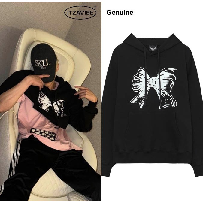 [ITZAVIBE] Áo hoodie có Logo ruy băng, áo hoodie NCT Jaemin, Áo hoodie in ruy băng, áo hoodie họa ti