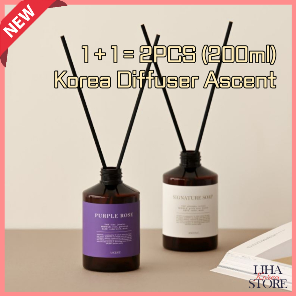 (1 + 1 Mùi Thơm Tốt Nhất) 200ml Hàn Quốc ASCENT Nature Diffuser Xanh Airy Quà Tặng Sinh Nhật Ascent 