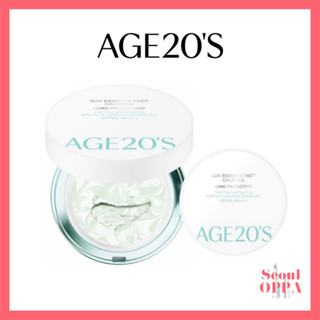 [Age 20's] Sun Essence Pact Calming Long Protection 12.5g Mini 7g SPF 50+ PA++++ Kem Chống Nắng Phấn Chống Nắng Trắng Da Nhạy Cảm Age 20 Air Cushion Physical Sunscreen UV Protection Sunblock Cooling Tone Up Makeup Base Primer