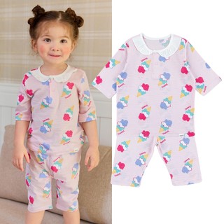 Cordi-i Bộ thun lửng cotton cao cấp cho bé Cotton Sugar Three-quarter pajama (24SS) - CE255 chính hãng Cordi-i Hàn Quốc