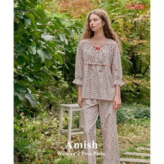  (24119WTFLN) Amish Bộ Ngủ Tay Lửng Màu Ivory (40'S) Free Size