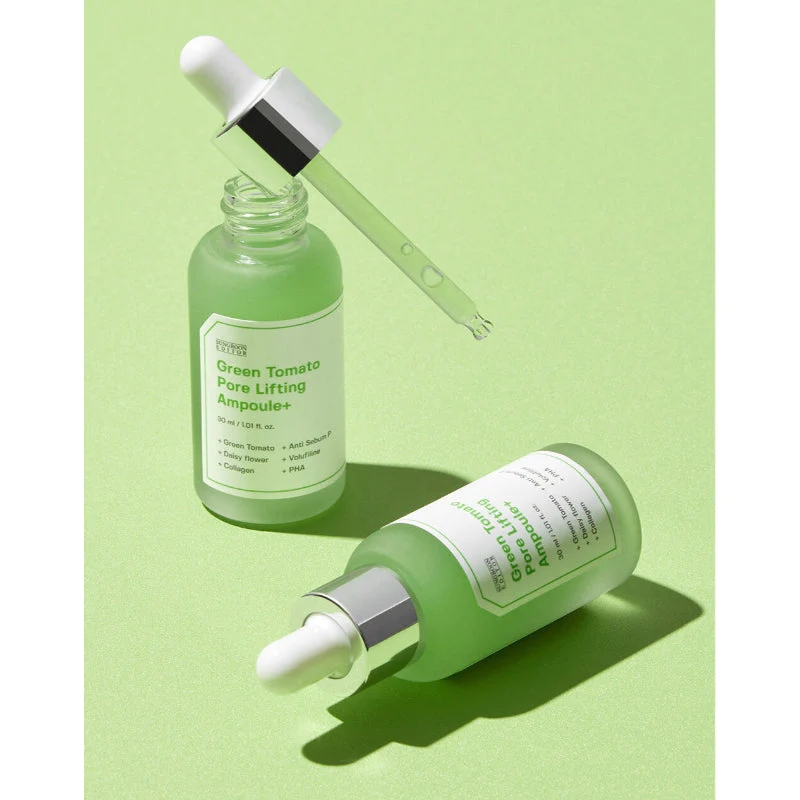 SUNGBOON EDITOR Green Tomato Pore Lifting Ampoule Plus  30ml kèm QUÀ TẶNG with FREEBIES