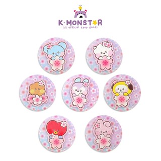 Bt21 minini leather patch mirror 2024 cherry blossom