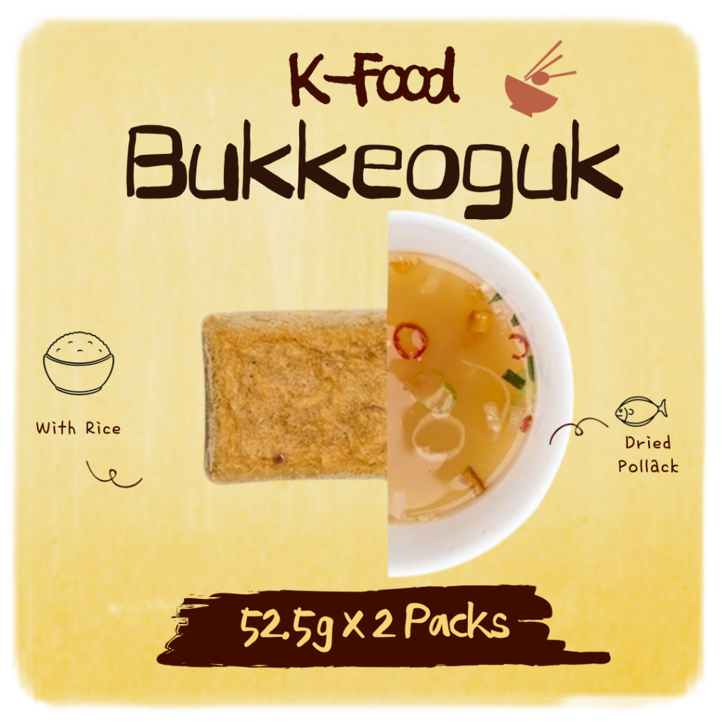 Súp Pollack khô tức thì Ottogi (Bukkeoguk) Súp Hàn Quốc – 52,5g x 2 Gói