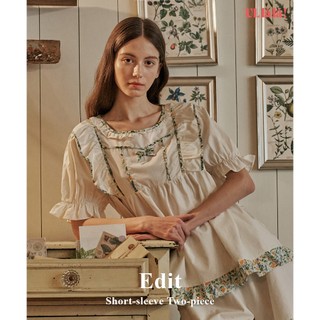  (24160WTSSN) ULLALA PAJAMAS Edit Kem hai mảnh tay ngắn (40'S) Free Size