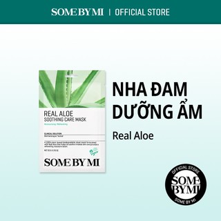 Mặt Nạ Nha Đam Làm Dịu Da Nhạy Cảm Some By Mi Real Aloe Soothing Care Mask 10 Miếng