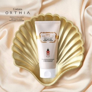 Sữa rửa mặt coreana orthia perfect collagen 24k rose gold foaming cleanser 120ml